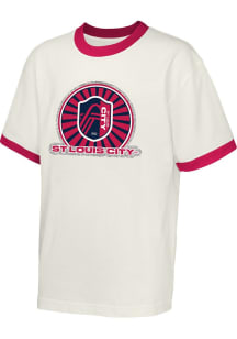 St Louis City SC Youth White Cup Winner Short Sleeve Fashion T-Shirt