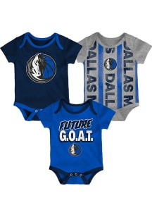 Dallas Mavericks Baby Navy Blue Loyal Buddies One Piece