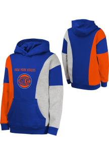 New York Knicks Youth Blue Ace In The Hole Long Sleeve Hoodie