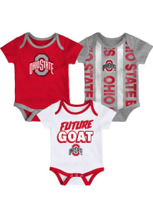 Ohio State Buckeyes Baby Red Loyal Buddies One Piece