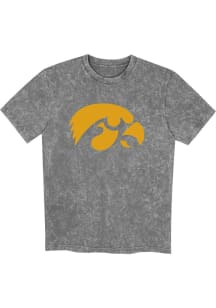 Iowa Hawkeyes Boys Black Rugged Defense Short Sleeve T-Shirt