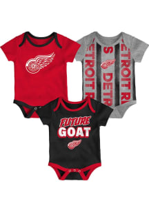 Detroit Red Wings Baby Red Loyal Buddies One Piece