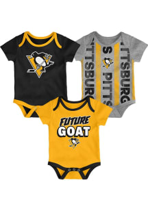 Pittsburgh Penguins Baby Black Loyal Buddies One Piece