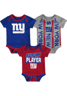 New York Giants Baby Blue Loyal Buddies Newborn One Piece