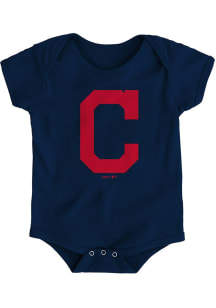 Cleveland Guardians Baby Navy Blue Core Short Sleeve One Piece
