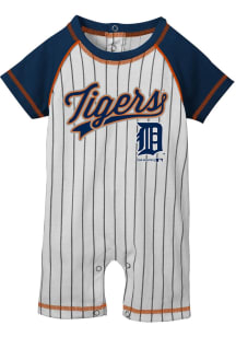 Detroit Tigers Baby Navy Blue Romper Short Sleeve One Piece