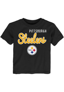 Pittsburgh Steelers Toddler Black Big Game Short Sleeve T-Shirt
