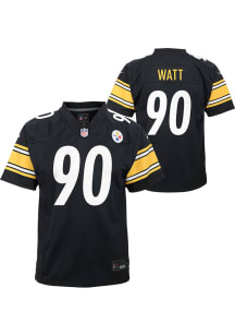 TJ Watt Pittsburgh Steelers Youth Black Nike Replica Game Football Jersey