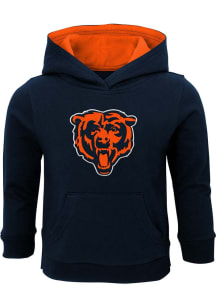 Chicago Bears Toddler Navy Blue Prime Long Sleeve Hooded Sweatshirt