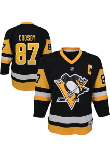 Sidney Crosby  Pittsburgh Penguins Youth Black Replica Hockey Jersey