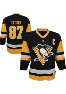 Sidney Crosby  Pittsburgh Penguins Toddler Black Replica Jersey Hockey Jersey