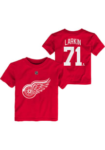 Dylan Larkin Detroit Red Wings Toddler Red Player Short Sleeve Player T Shirt