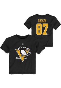 Sidney Crosby Pittsburgh Penguins Toddler Black Player Short Sleeve Player T Shirt