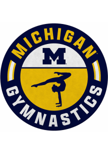 Michigan Wolverines Gymnastics Shape Cut Pennant - Navy Blue
