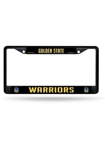 Golden State Warriors Standard Metal License Plate Frame - Black