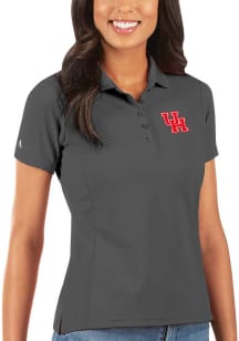 Antigua Houston Cougars Womens  Legacy Pique Short Sleeve Polo Shirt