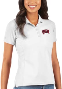 Antigua UNLV Runnin Rebels Womens White Legacy Pique Short Sleeve Polo Shirt