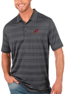 Antigua Central Michigan Chippewas Mens Grey Compass Short Sleeve Polo