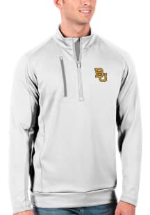 Antigua Baylor Bears Mens White Generation Long Sleeve Qtr Zip Pullover