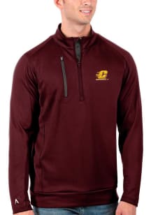 Antigua Central Michigan Chippewas Mens Red Generation Long Sleeve Qtr Zip Pullover