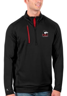 Antigua Northern Illinois Huskies Mens Black Generation Long Sleeve Qtr Zip Pullover