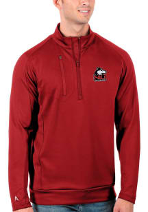 Antigua Northern Illinois Huskies Mens Red Generation Long Sleeve Qtr Zip Pullover