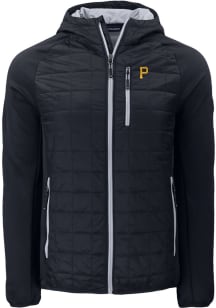 Cutter and Buck Pittsburgh Pirates Mens Black Rainier PrimaLoft Hybrid Medium Weight Jacket