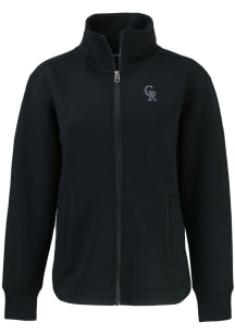 Cutter and Buck Colorado Rockies Womens Black Roam Light Weight Jacket