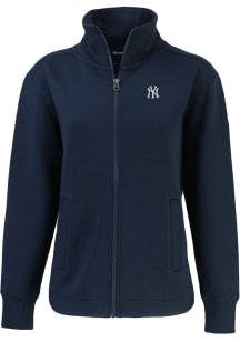 Cutter and Buck New York Yankees Womens Navy Blue Roam Light Weight Jacket