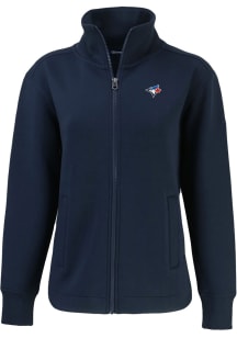 Cutter and Buck Toronto Blue Jays Womens Navy Blue Roam Light Weight Jacket