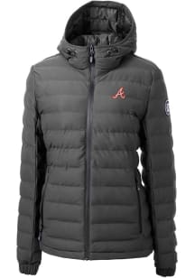 Cutter and Buck Atlanta Braves Womens Grey Cooperstown Mission Ridge Repreve Filled Jacket
