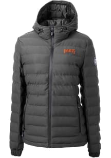 Cutter and Buck Pittsburgh Pirates Womens Grey Cooperstown Mission Ridge Repreve Filled Jacket
