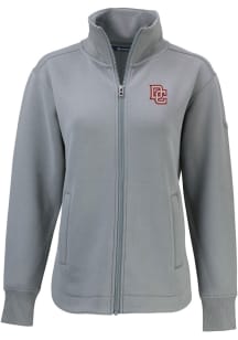 Cutter and Buck Washington Nationals Womens Grey DC Logo Cooperstown Roam Light Weight Jacket