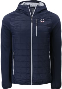 Cutter and Buck Cincinnati Reds Mens Navy Blue Stars and Stripes Rainier PrimaLoft Hybrid Medium W..