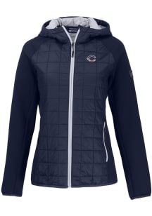 Cutter and Buck Cincinnati Reds Womens Navy Blue Stars and Stripes Rainier PrimaLoft Hybrid Medium..