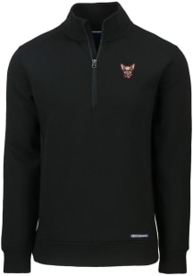 Cutter and Buck El Paso Chihuahuas Mens Black Roam Long Sleeve Qtr Zip Pullover