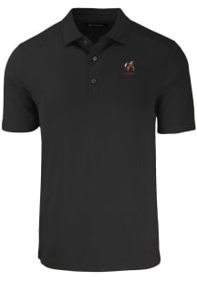 Cutter and Buck Georgia Bulldogs Mens Black Alumni Forge Recycled Short Sleeve Polo