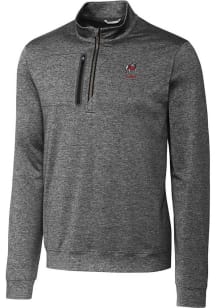 Cutter and Buck Georgia Bulldogs Mens Grey Alumni Stealth Long Sleeve Qtr Zip Pullover