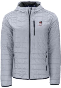 Cutter and Buck Georgia Bulldogs Mens Grey Alumni Rainier PrimaLoft Hooded Filled Jacket