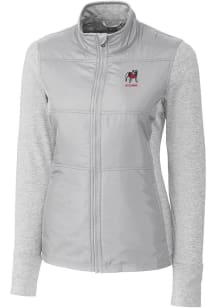 Cutter and Buck Georgia Bulldogs Womens Grey Alumni Stealth Medium Weight Jacket