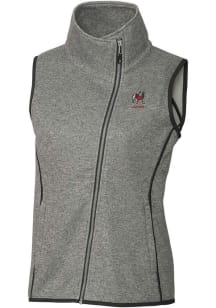 Cutter and Buck Georgia Bulldogs Womens Grey Alumni Mainsail Asymmetrical Vest