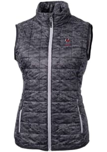 Cutter and Buck Georgia Bulldogs Womens Black Alumni Rainier PrimaLoft Printed Vest