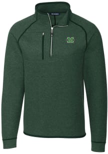 Cutter and Buck Marshall Thundering Herd Mens Green Mainsail Big and Tall Qtr Zip