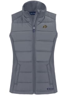 Cutter and Buck Colorado Buffaloes Womens Grey Evoke Vest