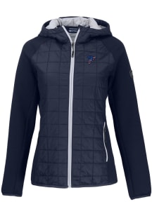 Cutter and Buck Atlanta Falcons Womens Navy Blue Americana Rainier PrimaLoft Hybrid Medium Weight..
