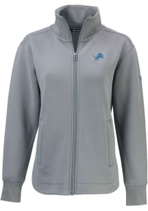 Cutter and Buck Detroit Lions Womens Grey Roam Light Weight Jacket
