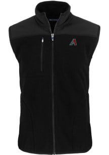Cutter and Buck Arizona Diamondbacks Mens Black Cascade Sherpa Sleeveless Jacket