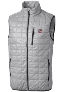 Cutter and Buck Massachusetts Minutemen Big and Tall Grey Rainier PrimaLoft Mens Vest