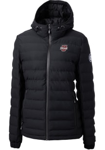 Cutter and Buck Massachusetts Minutemen Womens Black Mission Ridge Repreve Filled Jacket