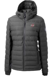 Cutter and Buck Massachusetts Minutemen Womens Grey Mission Ridge Repreve Filled Jacket